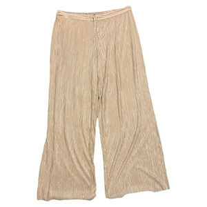 Victoria’s Secret Shine Pleat Lounge Pants in Gold Champagne Size XL